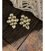 Gold Tone Kundan Inspired Studs Earring