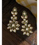 Gold Tone Kundan Inspired Earrings