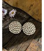 Rose Gold Polki Inspired Studs