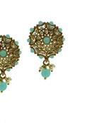 Blue cubic zirconia earrings