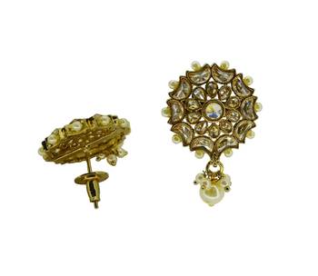 White cubic zirconia earrings 1