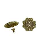 Pink cubic zirconia earrings