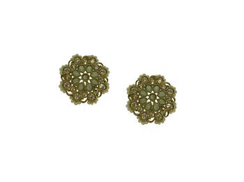 Multicolor cubic zirconia earrings 1