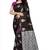 brown woven art silk saree with blouse