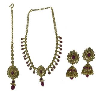Gold cubic zirconia necklaces 1