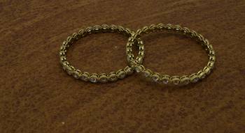 Gold cubic zirconia bangles-and-bracelets 2