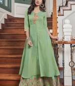 Pastel Embroidered Stitched Salwar