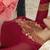 Red Embroidered Semi Stitched Salwar With Dupatta