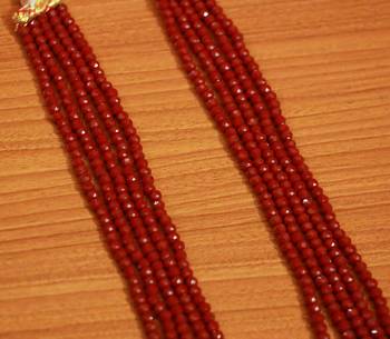 Maroon Crystal Necklaces 3