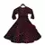 Maroon Velvet Boti Anarkali