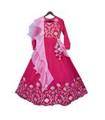 Hot Pink Gota Anarkali