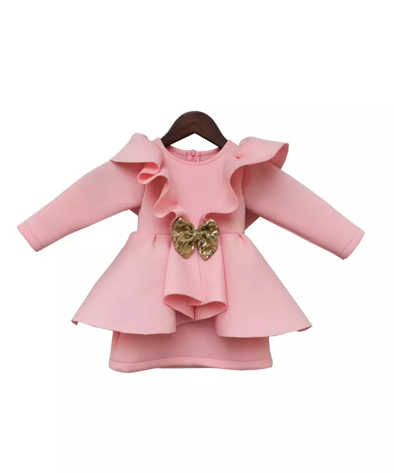 Baby Pink Neoprene Dress