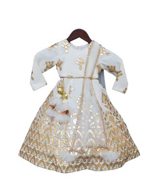 OffWhite Gota Embroidery Anarkali 1