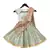 Offwhite Sequence Choli with Light Blue Brocade Lehenga