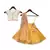 Offwhite Sequence Choli with Yellow Brocade Lehenga