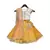 Offwhite Sequence Choli with Yellow Brocade Lehenga