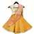 Offwhite Sequence Choli with Yellow Brocade Lehenga