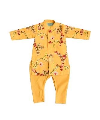 Mango Yellow Embroidery Ajkan 1