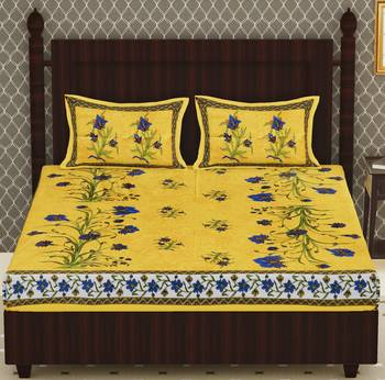 Cotton Double Floral Bedsheet 2
