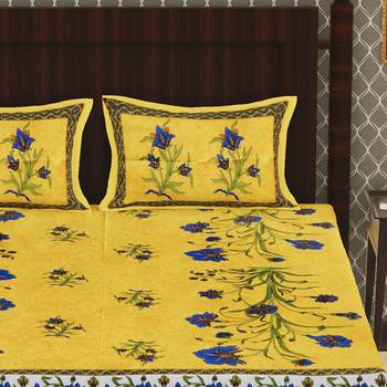 Cotton Double Floral Bedsheet 3