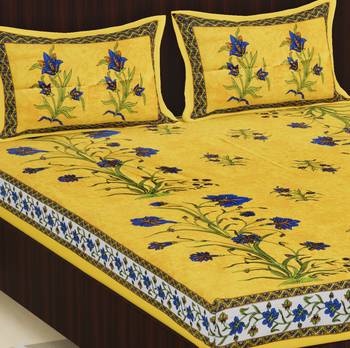 Cotton Double Floral Bedsheet 4