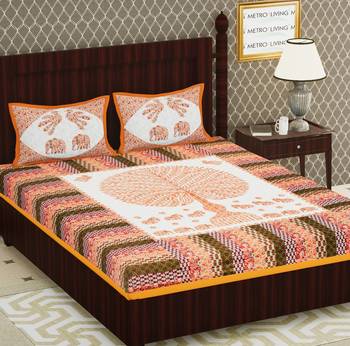 Cotton Double Floral Bedsheet 1