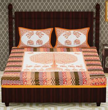 Cotton Double Floral Bedsheet 2