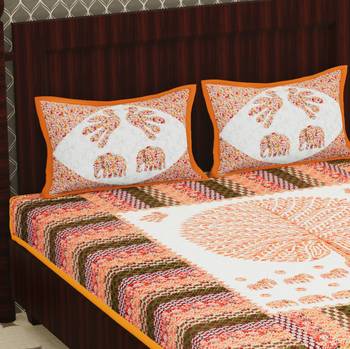 Cotton Double Floral Bedsheet 4