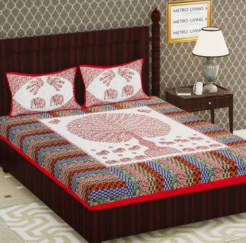 Cotton Double Floral Bedsheet 1