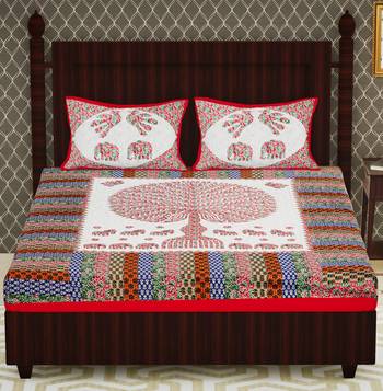 Cotton Double Floral Bedsheet 2