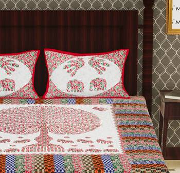 Cotton Double Floral Bedsheet 3
