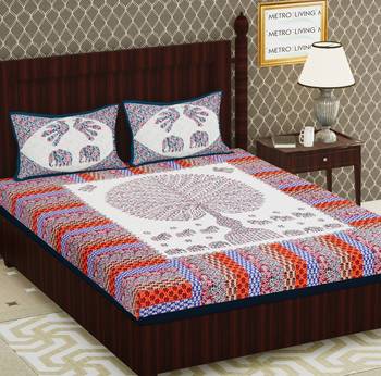 Cotton Double Floral Bedsheet 1