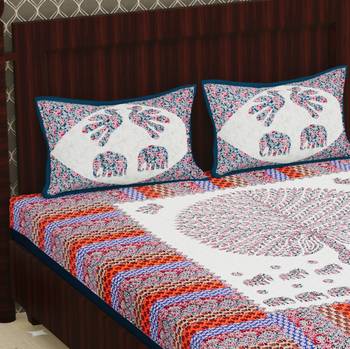 Cotton Double Floral Bedsheet 4