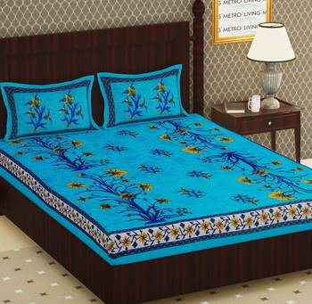 Cotton Double Floral Bedsheet 1