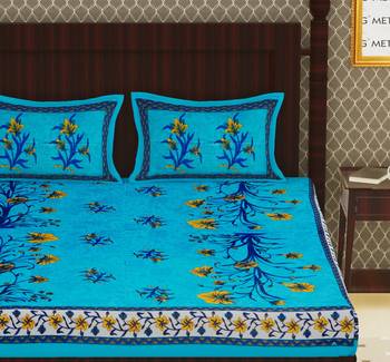 Cotton Double Floral Bedsheet 3
