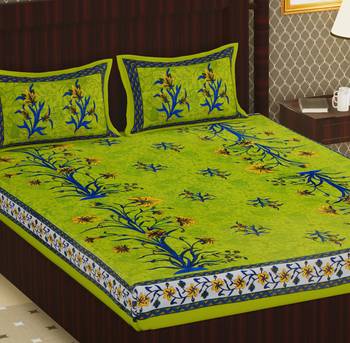 Cotton Double Floral Bedsheet 4