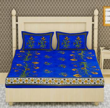 Cotton Double Floral Bedsheet 2