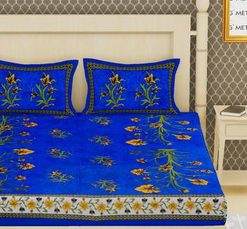 Cotton Double Floral Bedsheet 3