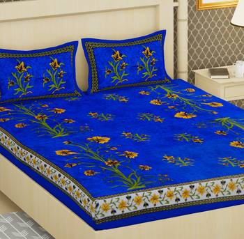 Cotton Double Floral Bedsheet 4