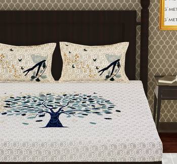 Cotton Double Floral Bedsheet  3