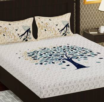 Cotton Double Floral Bedsheet  4