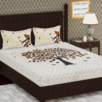 Cotton Double Floral Bedsheet 1