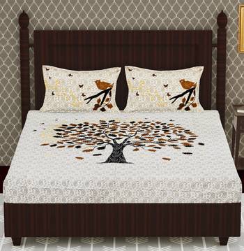 Cotton Double Floral Bedsheet 2