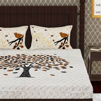 Cotton Double Floral Bedsheet 3