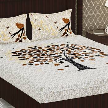 Cotton Double Floral Bedsheet 4