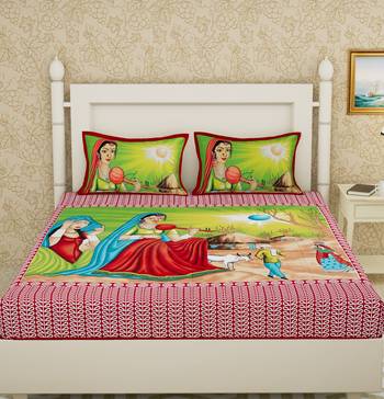 Cotton Double Printed Bedsheet 2