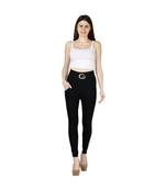 black plain cotton jegging