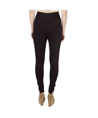 brown plain cotton jegging 5
