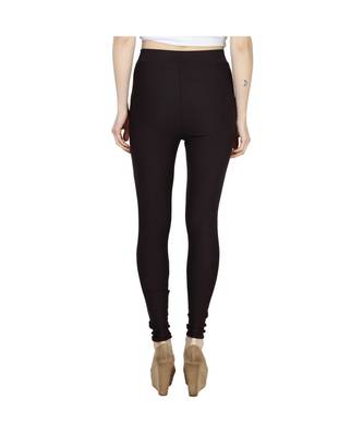 brown plain cotton jegging 5