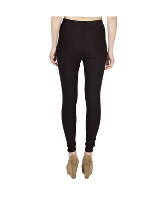 brown plain cotton jegging 5